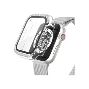 WorryFree Gadgets -  Bling Bumper Case for 45mm Apple Clear